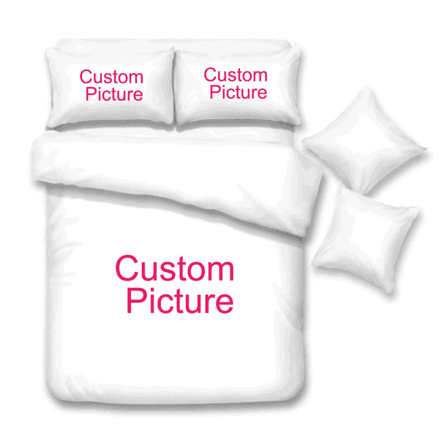 New Custom Bedding Set Customized 3D Printed Duvet Cover Sets with Pillowcase Twin Full Queen King Size POD Dropshipping