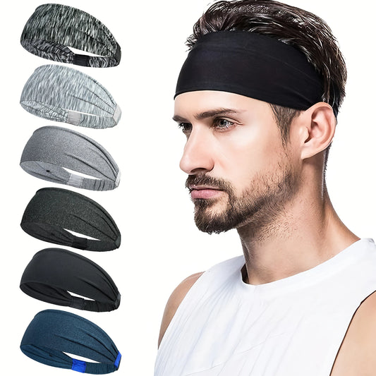 Sports Headbands For Men Woman Gym Yoga Sweat Hair Bands Soft Elastic Hairbands Stretch Outdoor Sport Sweatbands