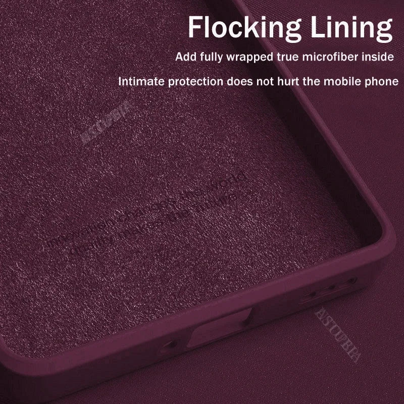 New Square Liquid Silicone Case For Samsung Galaxy S24 S23 S22 S21 S20 Ultra Plus FE A54 A53 A52 A73 5G 4G Shockproof Soft Cover