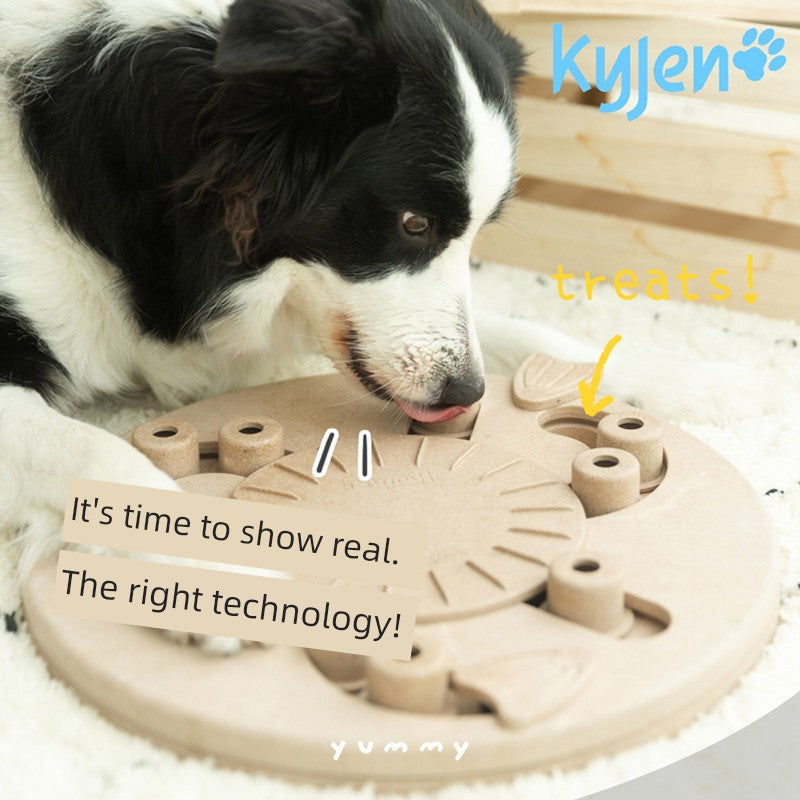 Kyjen Alone Food Basin Educational Toys Border Collie Puppy