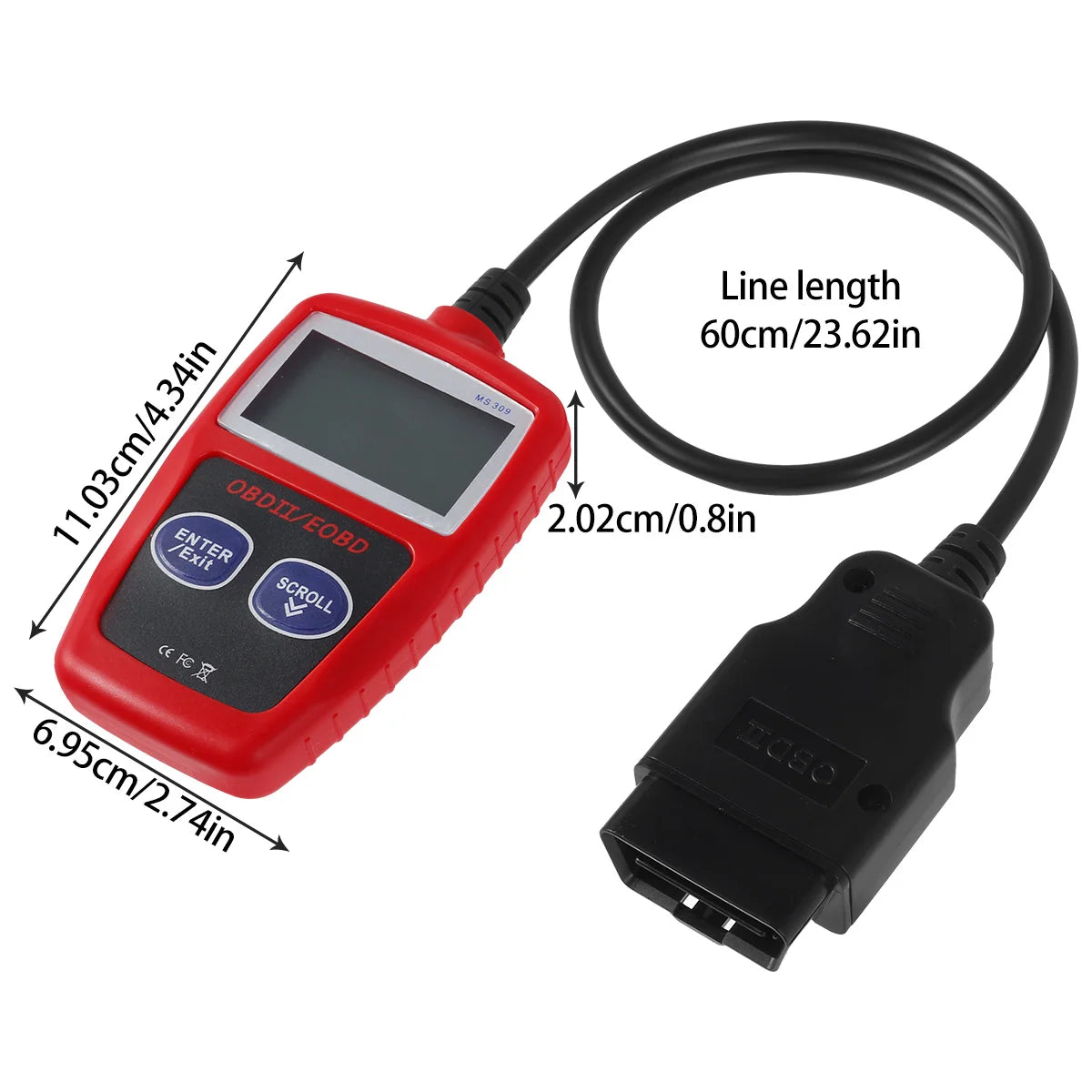 Multifunctional Car Fault Code Reader Accurate Engine Diagnostic Scanner ToolScanner Read & Erase Fault Code View For Peugeot