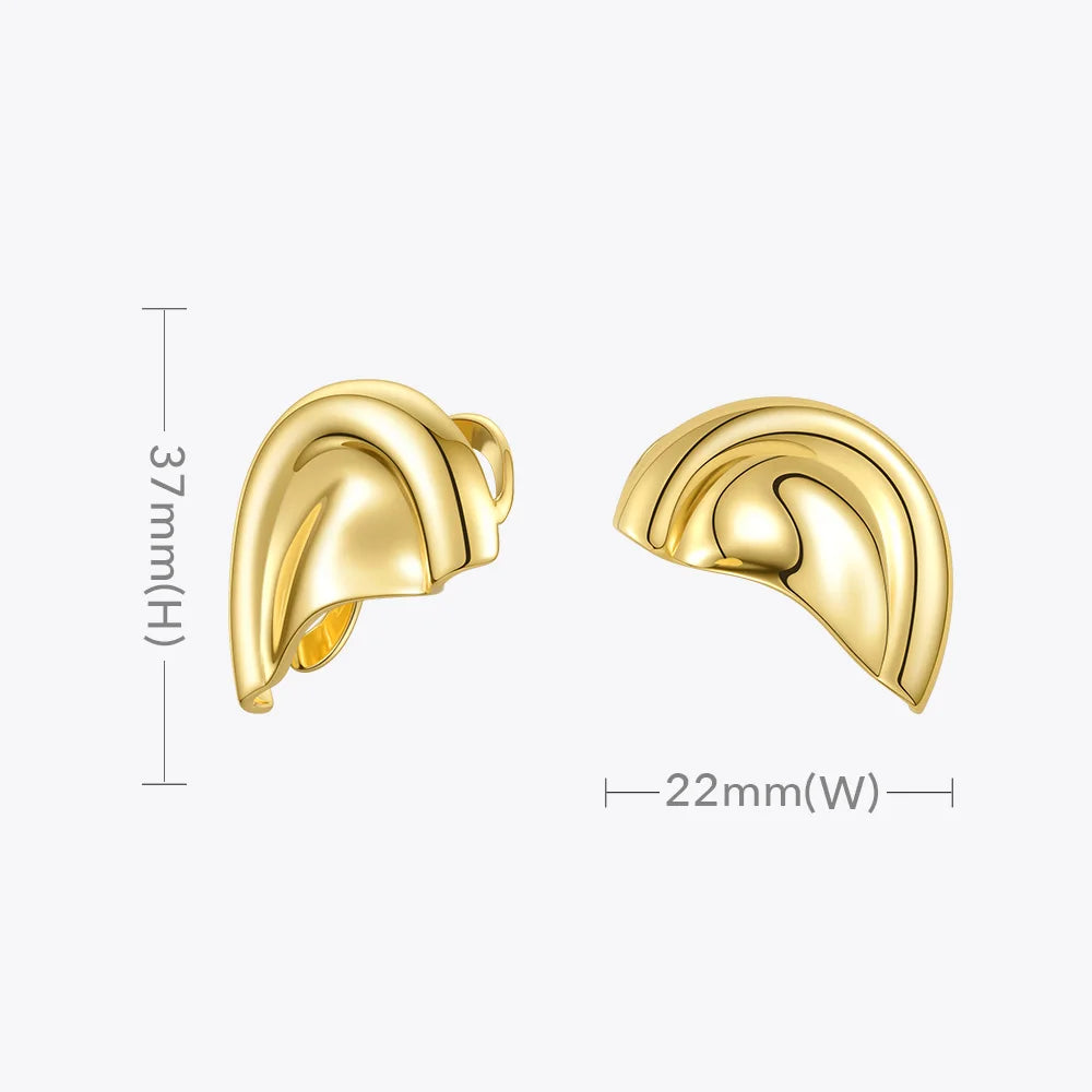 ENFASHION Auricle Ear Cuff Clip On Earrings For Women Gold Color Cover Earings Without Piercing Fashion Jewelry Brincos E201200