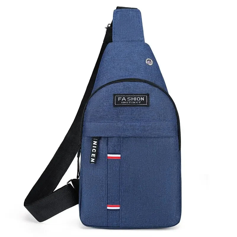 Chest Bag Man Messenger Bag New Nylon Canvas Casual Sports Travel Chest Bag Single Shoulder MEN'S Style