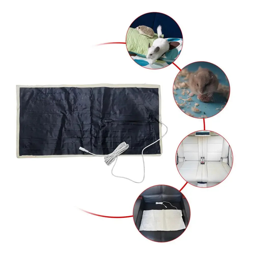 12V Folding Heating Film Warm Heated Sheet For Seat Pad Cushion Pet Warm Bed Mat Electric Heating Pad Seat Cushion Heater