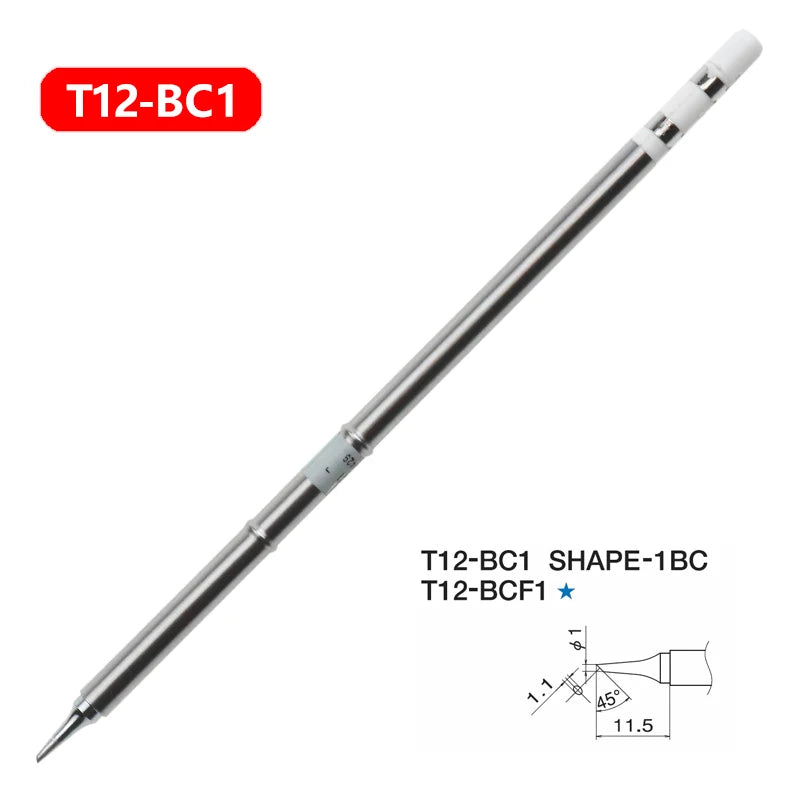 1pc T12 Soldering Iron tips Replacement Various models of Tip Electric Soldering Iron Tip T12- D4  D52 J02 JS02 BC3 CF4 KF KL