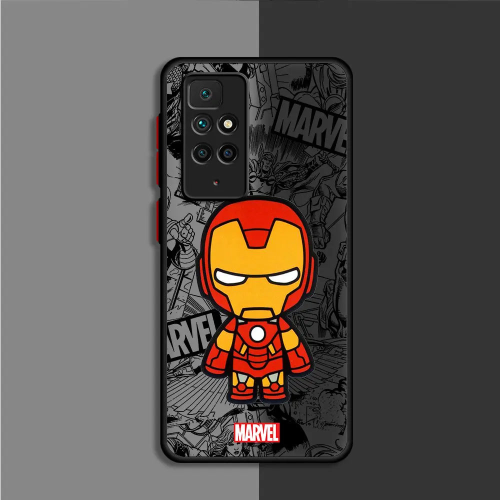 Cartoon Marvel Groot Spiderman Phone Case for Xiaomi Redmi 9A 10C K40 Pro A1 9C 9 10 12C A2 9T Shockproof Cover