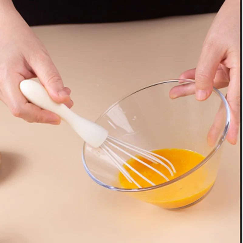 3 pieces baking set Food grade silicone heat resistant cream scraper egg beater Grease brush kitchen tool cake baking tools