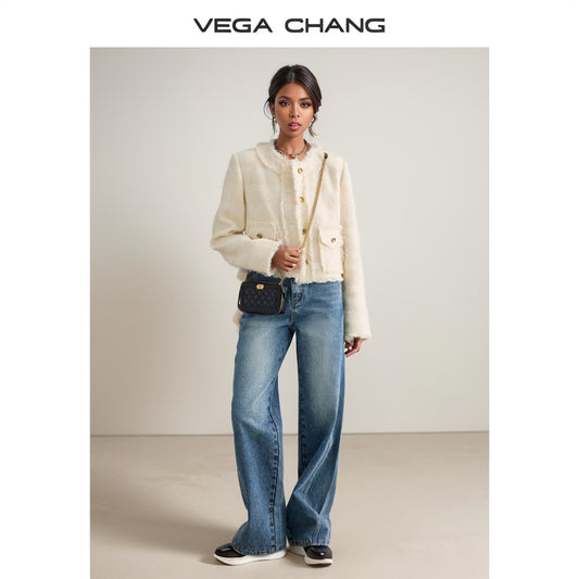 Vega Chang Chanel-Style Jacket Jacket Short Coat