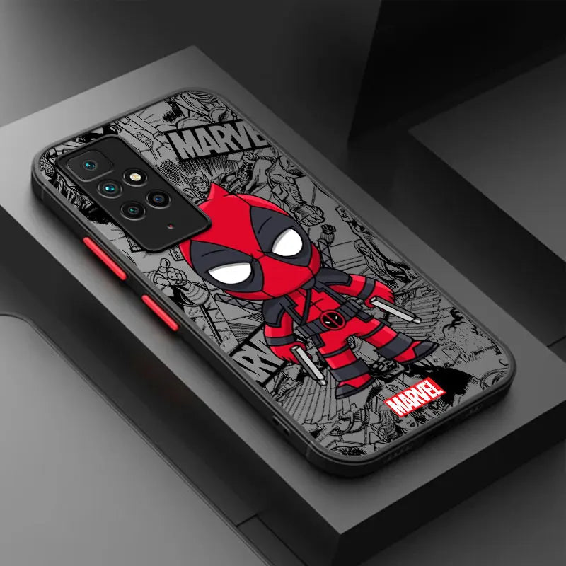 Cartoon Marvel Groot Spiderman Phone Case for Xiaomi Redmi 9A 10C K40 Pro A1 9C 9 10 12C A2 9T Shockproof Cover