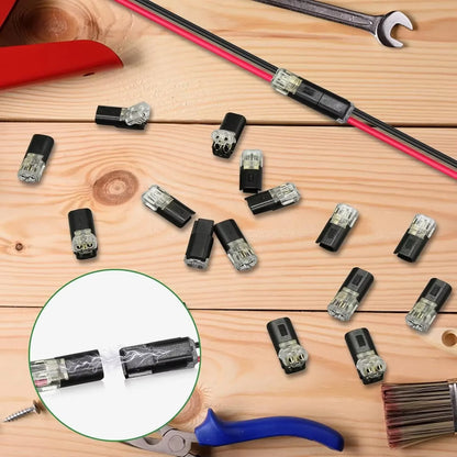 2 Pin Way Plug Wire Cable Snap Connectors Waterproof Electric Wire Double-Wire Plug-In Connector with Locking Buckles Wholesale