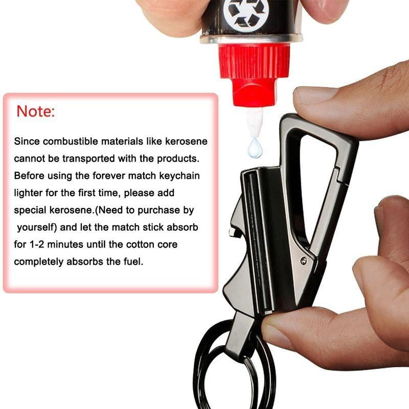3-In-1 All-Metal Multi-Functional Tool Keychain Bottle Opener - Waterproof and Reusable. Perfect for Outdoor Activities, Travel, Camping, Parties, Etc. Also an Excellent Choice as a Creative Gift.