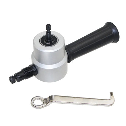 360 Degree Rotary Metal Cutting Double Head Sheet Nibbler Saw Cutter Tool Drill Attachment Free Cutting Tool Nibbler Sheet Metal