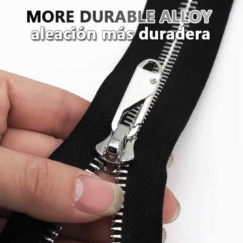 Replacement Zipper Slider Easy Zipper Puller DIY Zipper Repair Kit Sewing Accessories for Luggage Backpack Clothes Pants Wallet