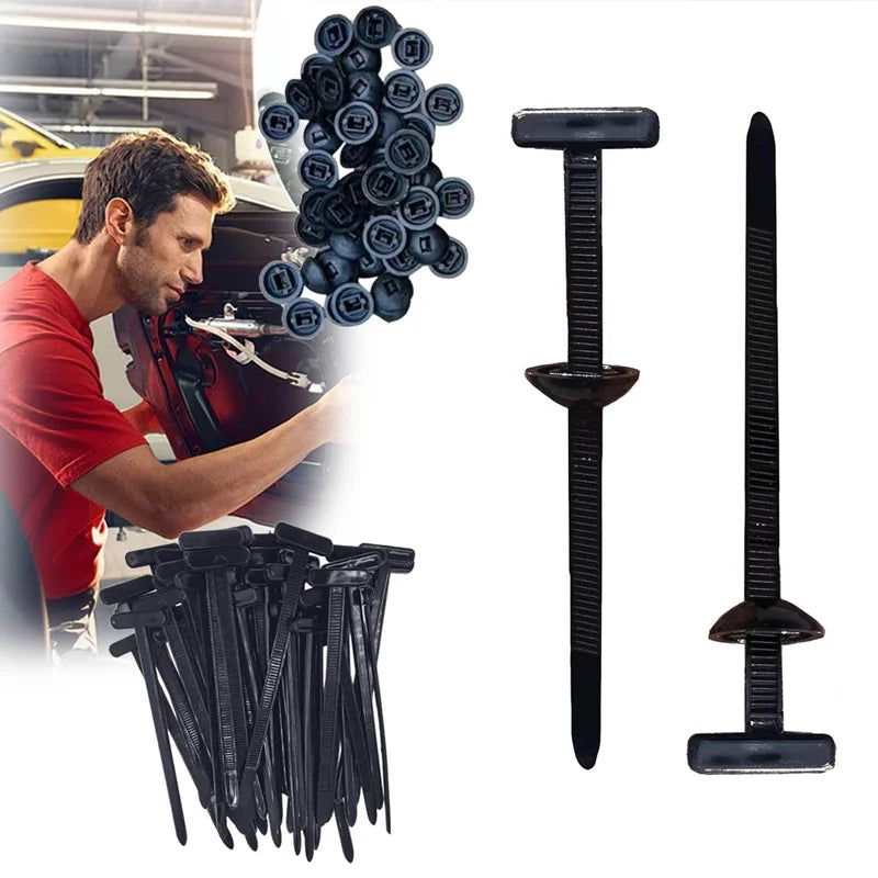 Durable Multi Purpose Nylon Cable Tie Buckle Universal Plastic Strap Clamp Tools for Home Office Workshop and Outdoor Use