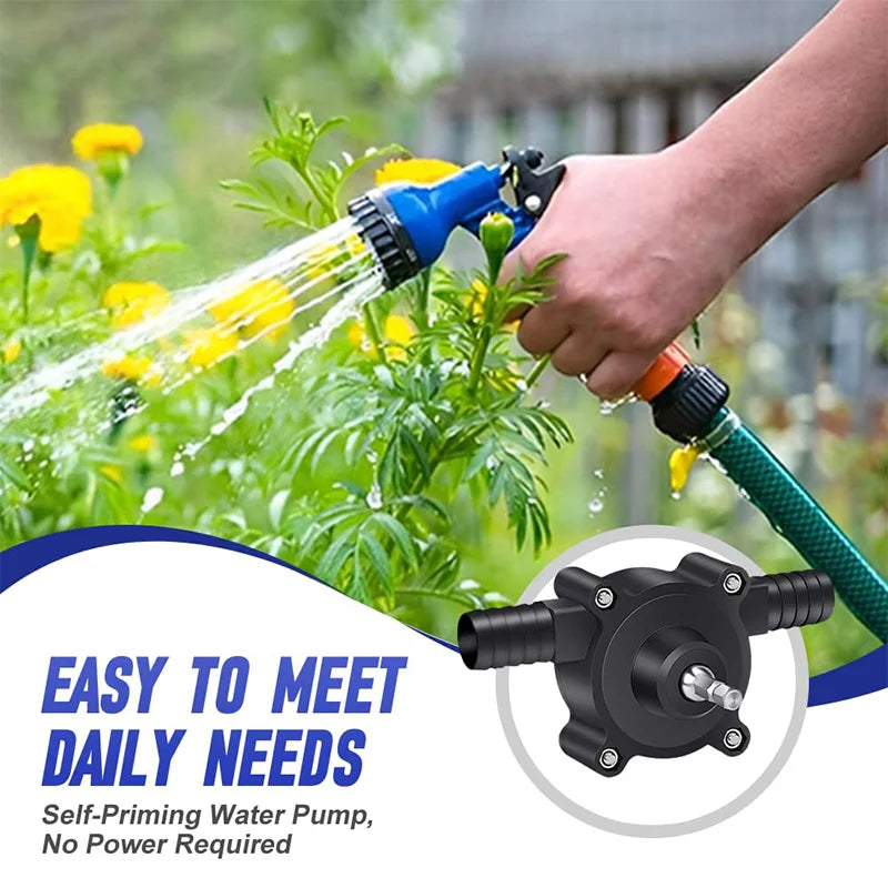 Portable Hand Electric Drill Pump Dc Self-Priming Water Pump Household Combination Hardware Tools Pump with Shelves and Fixers