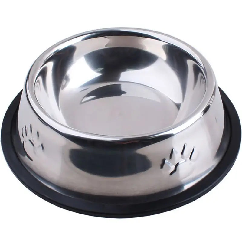 Elevate Your Pet's Dining Experience with Premium Paw Stainless Steel Skidproof Bowls - Anti-Ant Design for Dogs & Cats in 6 Perfect Sizes