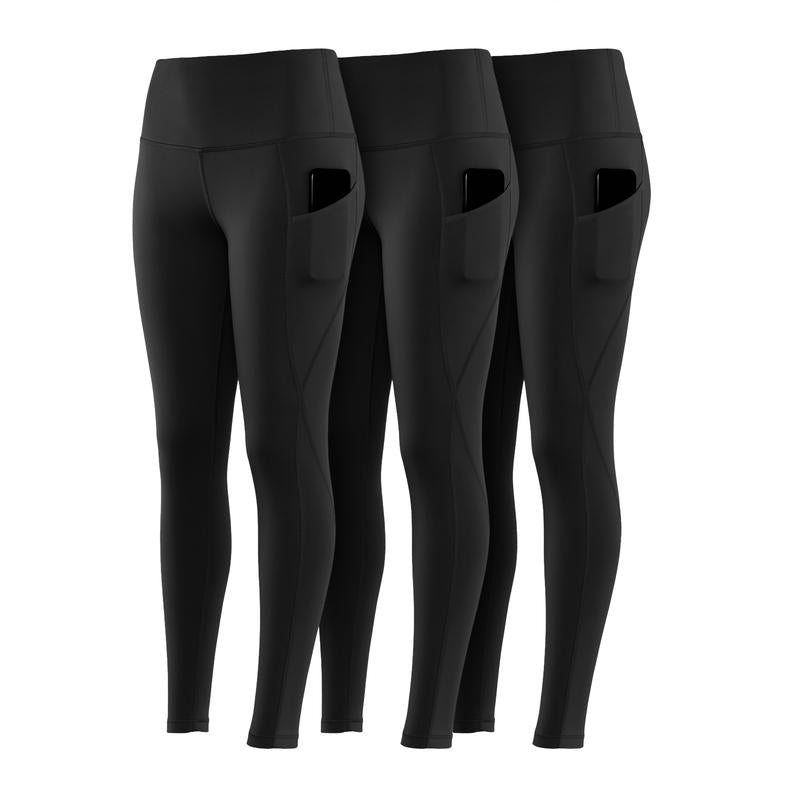 Lux Decor Apparel High Waisted Butt Lifting Workout Leggings for Women -Breathable Solid Soft Stretch Yoga Pants - Tummy Control Side Pockets Shaping Gym Leggings- Available in All Sizes #Summervibes