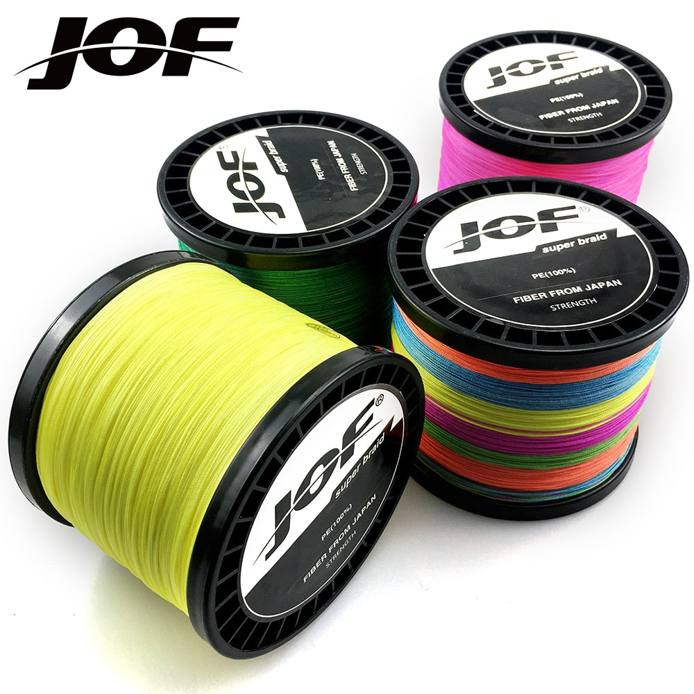 Blue - New Brand Woven wire 1000M-100M PE Braided Fishing Line 4 strands 18 28 35 40 50 60 80LB 120LB Multifilament Fishing Line