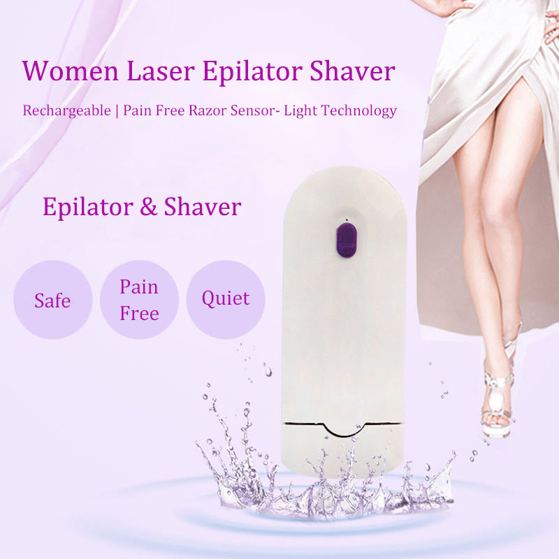 Women Laser Rechargeable Epilator Remover Smooth Touch Hair Removal Instant Pain Free Razor Sensor- Light Technology Hair Remove