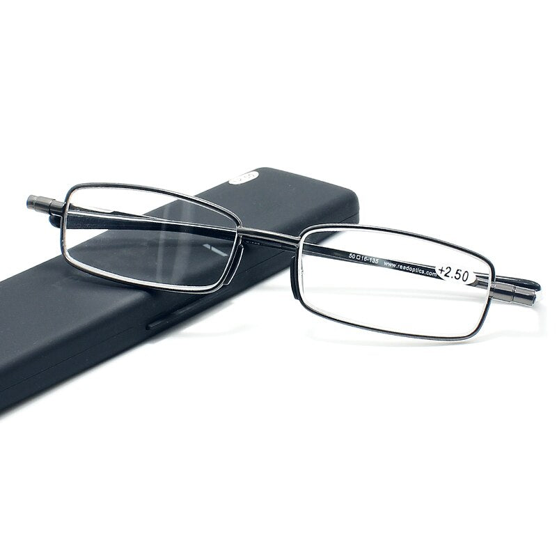 Slingshots Glasses Magnifying Glasses Progressive Reading Glasses for Men Women Foldable Full-Rim Frame Glasses Presbyopic
