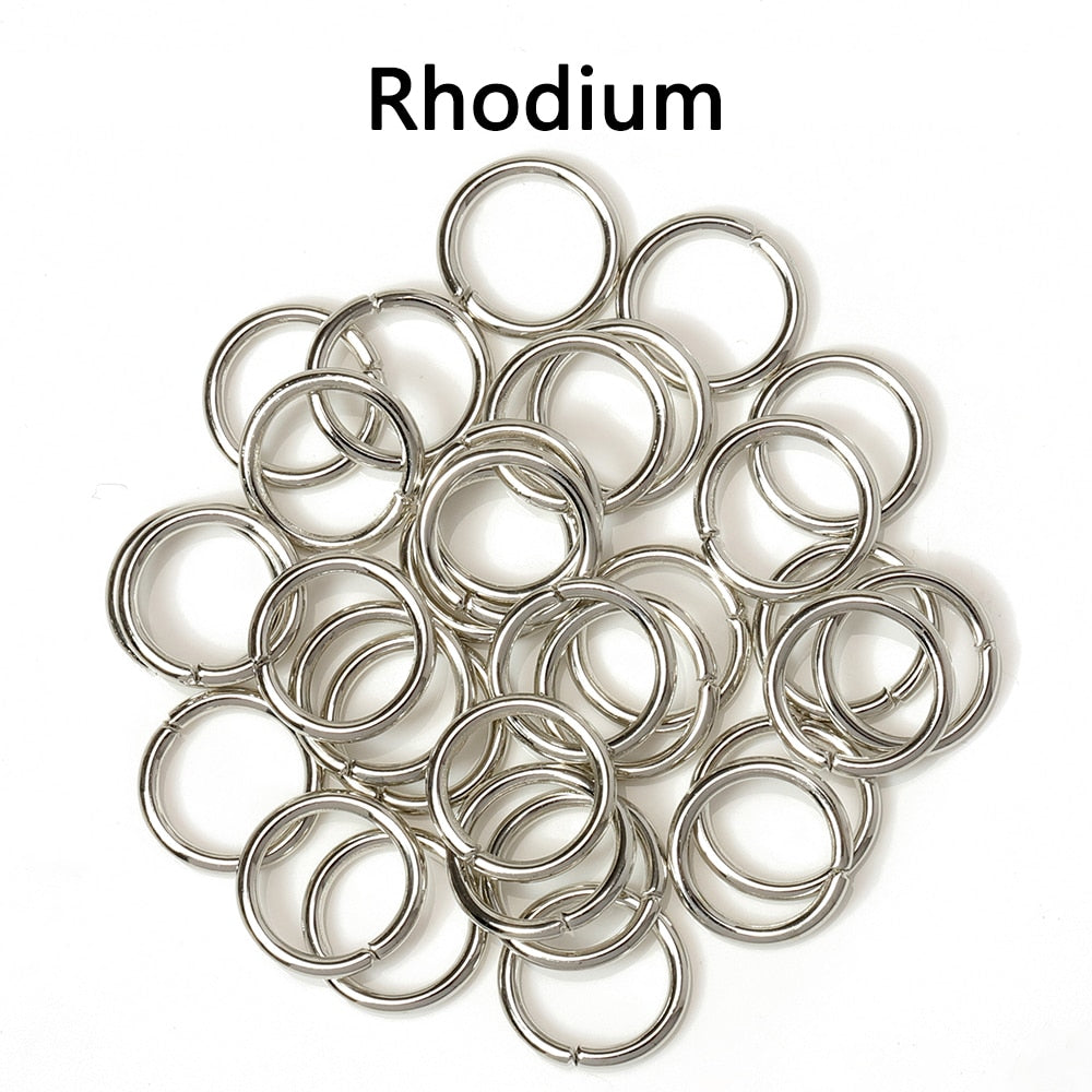 200pcs/lot Wholesale Open Circle Jump Rings Necklace Bracelet Earring Pendant Connectors DIY Making Jewelry Crafts Accessories