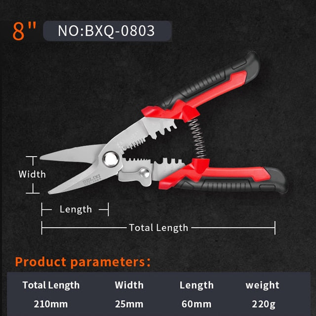 Wire Stripping Pliers Multifunctional Electrician Special Tools Pulling Wire Cutting Pliers Small Copper Pipe Crimping Pliers
