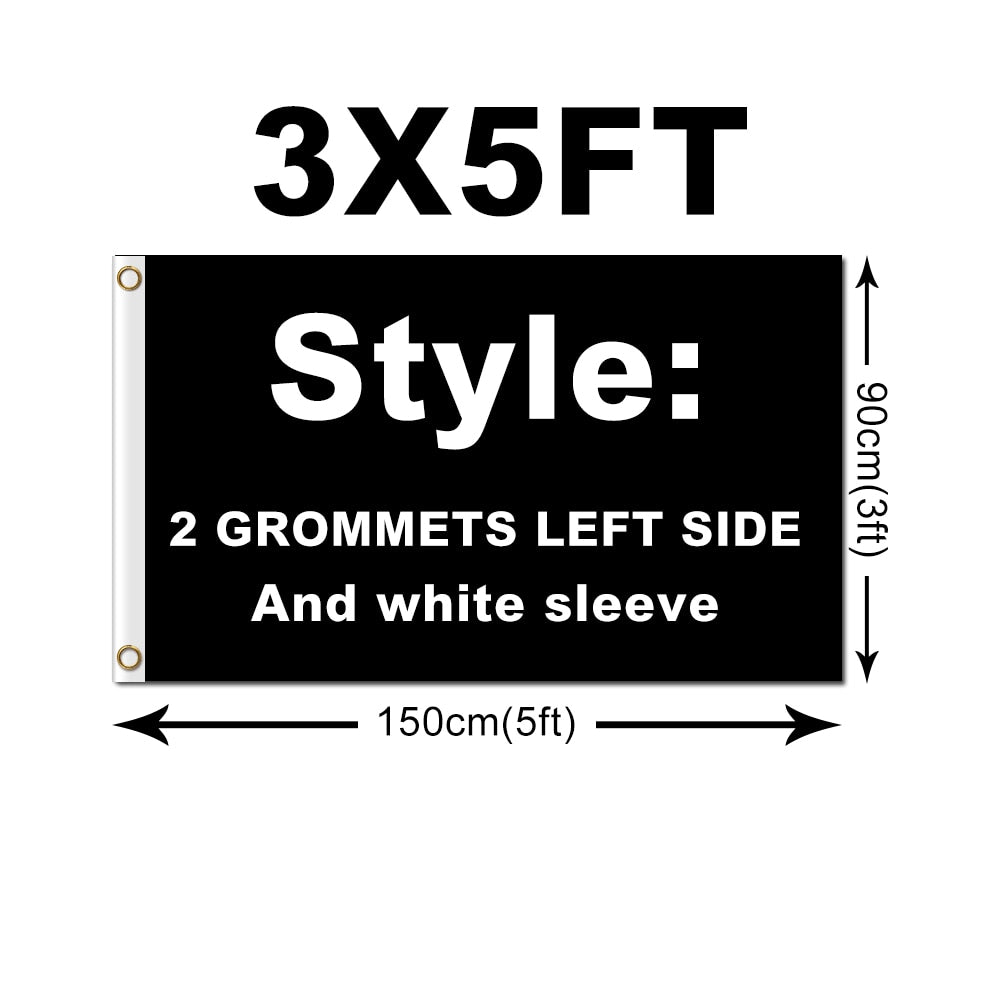 3X5 FT With Brass Grommets Digital Printing Custom Flag Banner Dropship