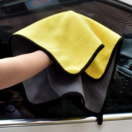 1pc Car Care Polishing Wash Towels Plush Microfiber Washing Drying Towel Strong Thick Plush Polyester Fiber Car Cleaning Cloth