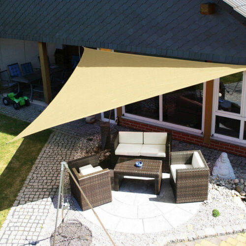 Waterproof Sun Shelter Triangle Sunshade Protection Outdoor Canopy Garden Patio Pool Shade Sail Awning Camping Shade Cloth Large