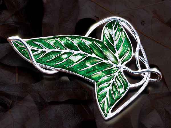 Fashion Jewelry Leaf Brooch Green Leaf Pins Vintage Gift Accessory