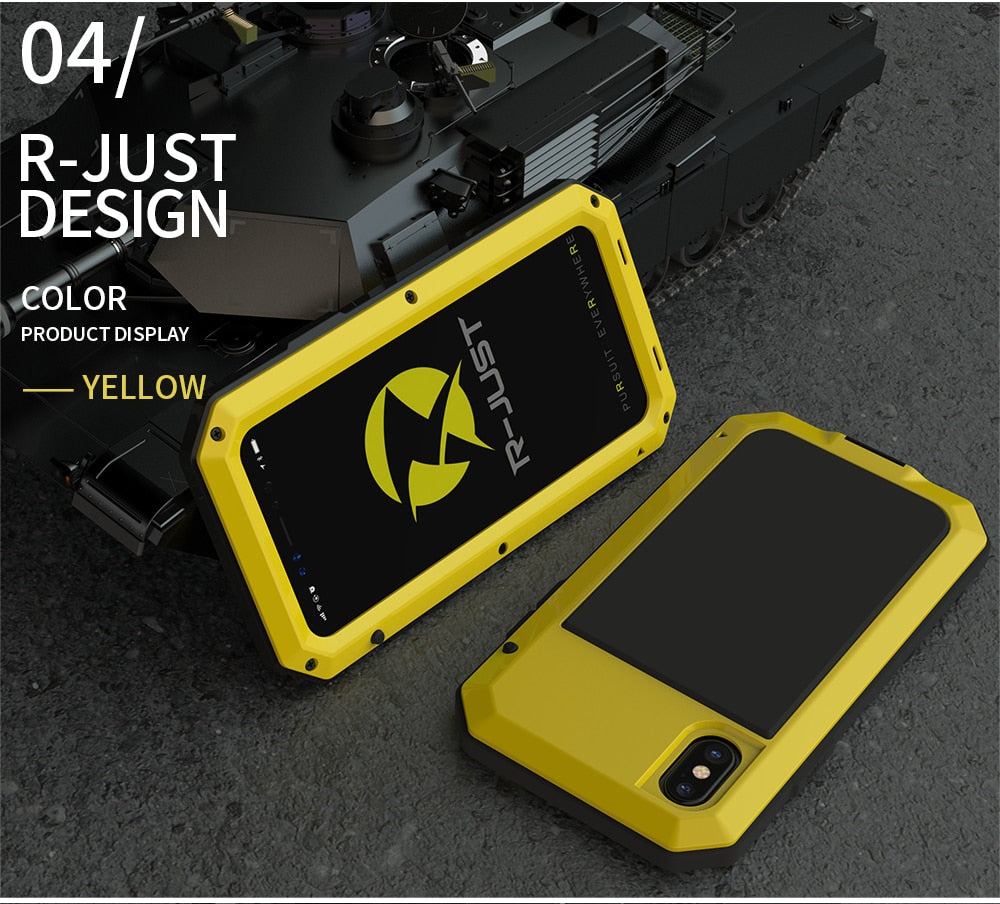 Heavy Duty Metal Aluminum Phone Case for iPhone 11 Pro 2020 Doom Armor Shockproof Case Cover