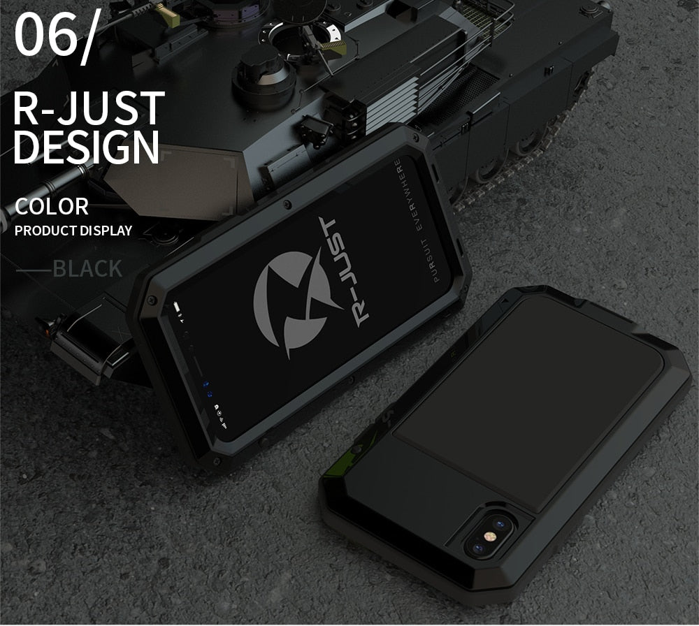 Heavy Duty Metal Aluminum Phone Case for iPhone 6 6S 2020 Doom Armor Shockproof Case Cover