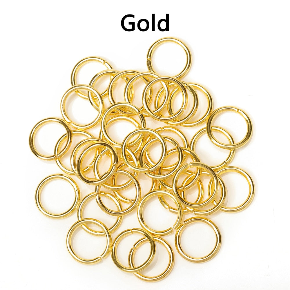 200pcs/lot Wholesale Open Circle Jump Rings Necklace Bracelet Earring Pendant Connectors DIY Making Jewelry Crafts Accessories