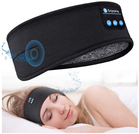 蓝牙睡眠耳机运动头带轻薄柔软弹性舒适无线音乐耳机眼罩适合侧卧者