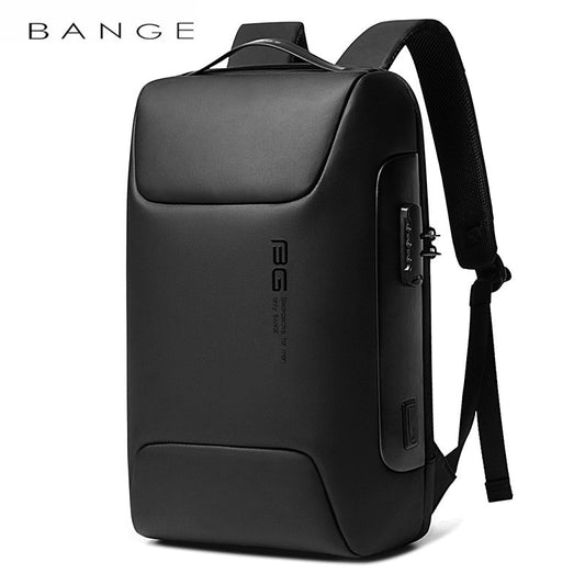 BANGE 新款防盗背包适用于 15.6 英寸笔记本电脑背包多功能背包防水商务单肩包