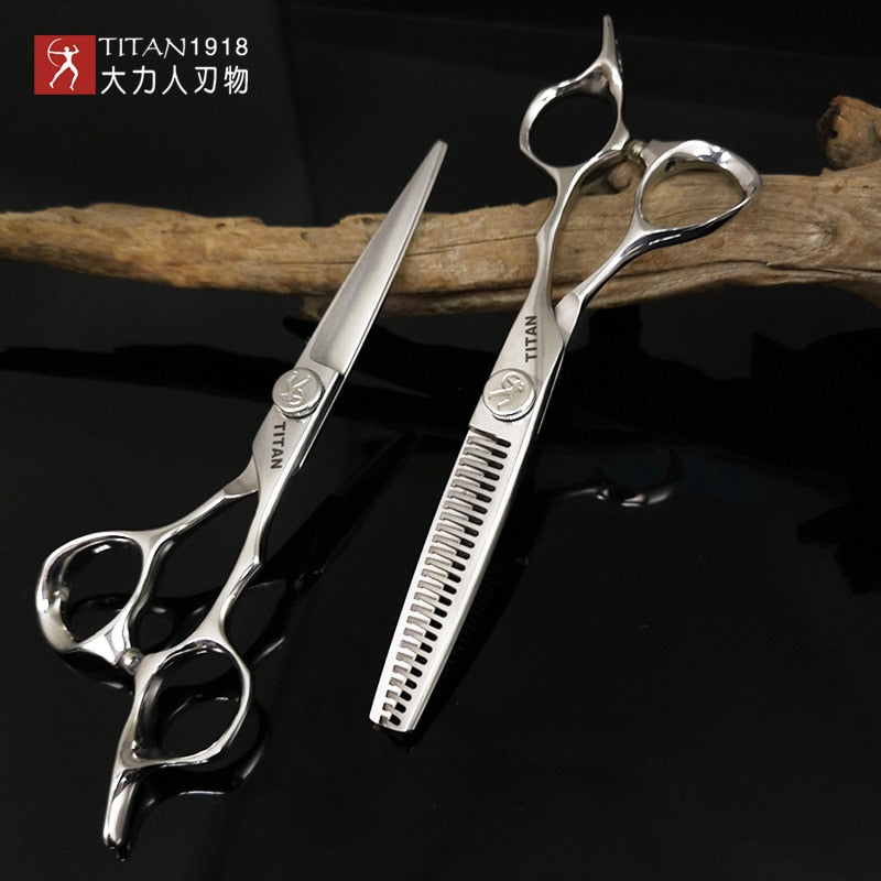 Titan 6inch cut well hair dressing professional barber hair scissors for hair