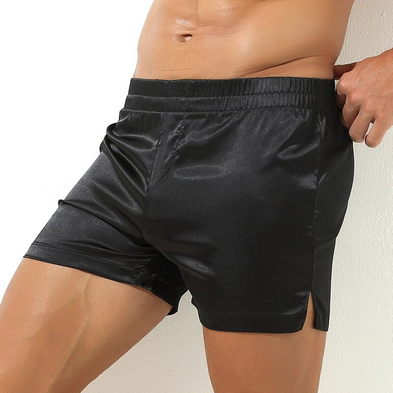 Mens Underwear Soft Stretch Breathable Men Boxer Shorts Sexy Arrow Panties Sleep Bottoms Pouch Swimwear