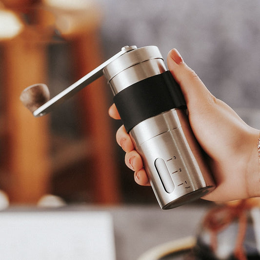 手动咖啡研磨机不锈钢手手工咖啡豆毛刺研磨机磨粉机厨房工具家用研磨机咖啡配件