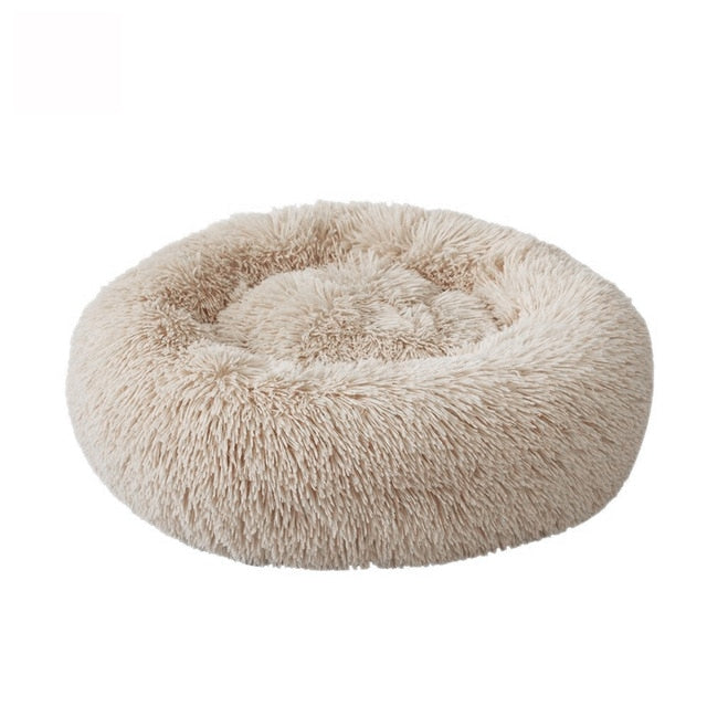 Dog Long Plush Dounts Beds Calming Bed Hondenmand Pet Kennel Super Soft Fluffy Comfortable for Large Dog / Cat House