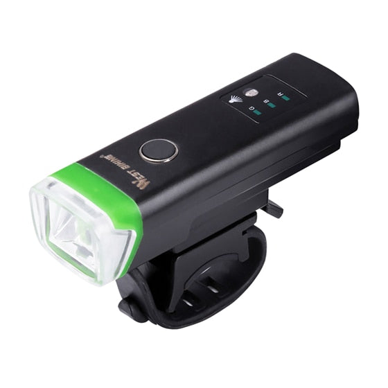 WEST BIKING Bike Front Light Induction Bicycle Bright Light USB Charging Flashlight Cycling Waterproof Torch Bike Headlight