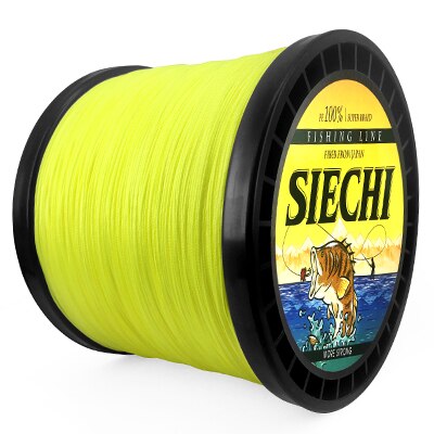 SIECHI 8 Strands 1000M 500M 300M PE Braided Fishing Line tresse peche Saltwater Fishing Weave Superior Extreme Super Strong