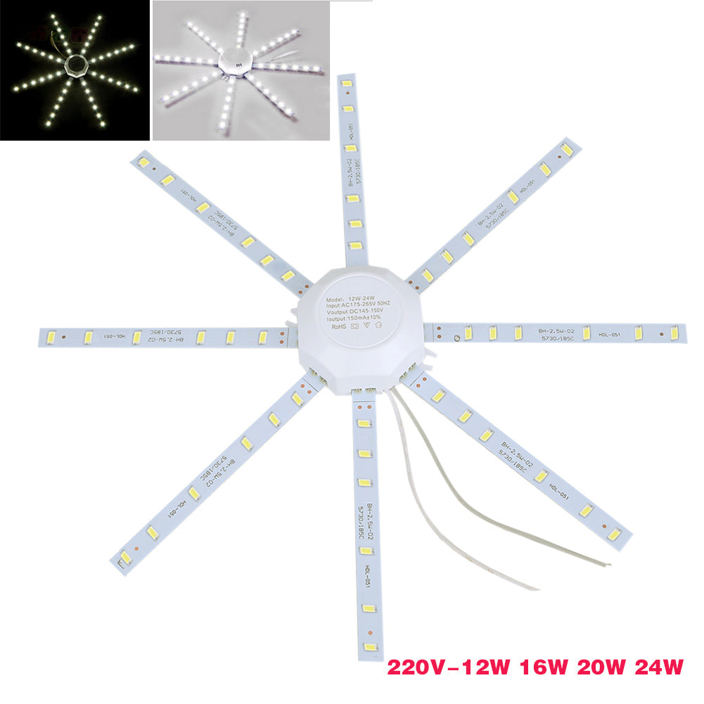12W/16W/20W/24W LED Ceiling Lamp SMD 5730 PCB Board Modified Source LED Bulb Light 220V-- WWO66