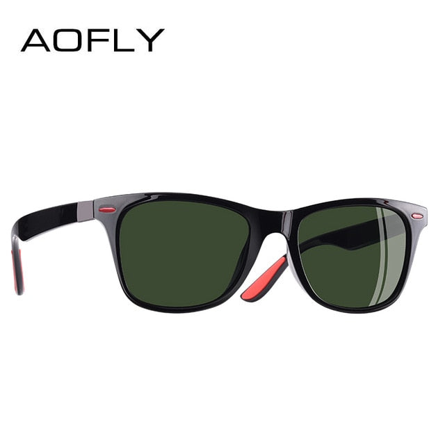 AOFLY BRAND DESIGN Classic Polarized Sunglasses Men Women Driving Square Frame Sun Glasses Male Goggle UV400 Gafas De Sol AF8083