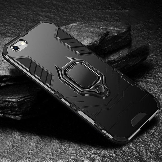KISSCASE Armor Phone Case For Xiaomi Redmi 6 6pro Note 4X 5 6pro 7 Combo Case For Xiaomi Mi 8 9T A1 A2 Max 3 Pocophone F1 Fundas